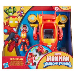 ENSEMBLE 2-EN-1 IRON MAN ET SES AMIS (ARMURE ET VÉHICULE)